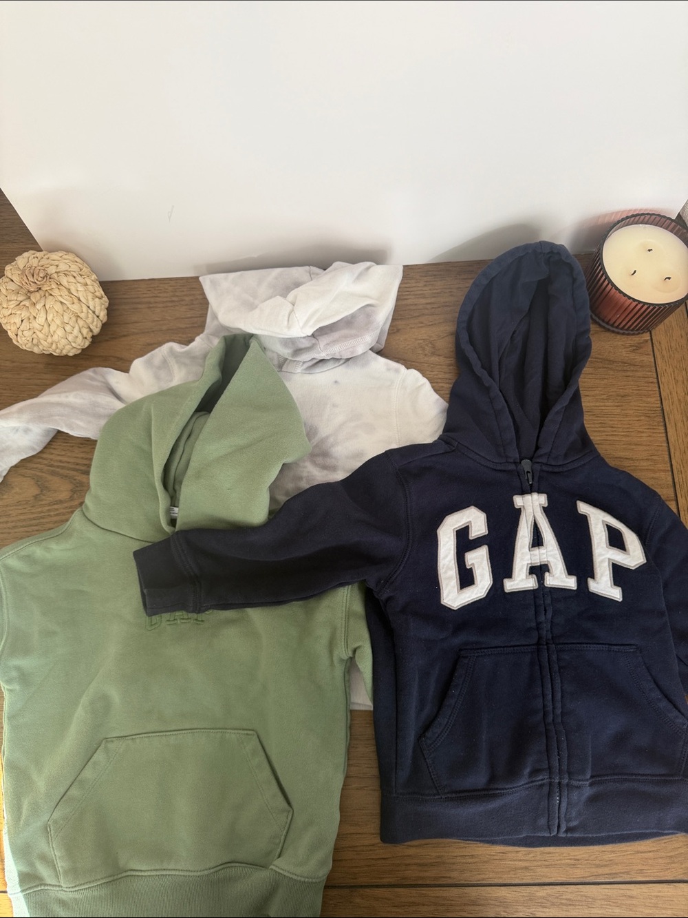 Gap and OshKosh Trio of Hooded Sweatshirts